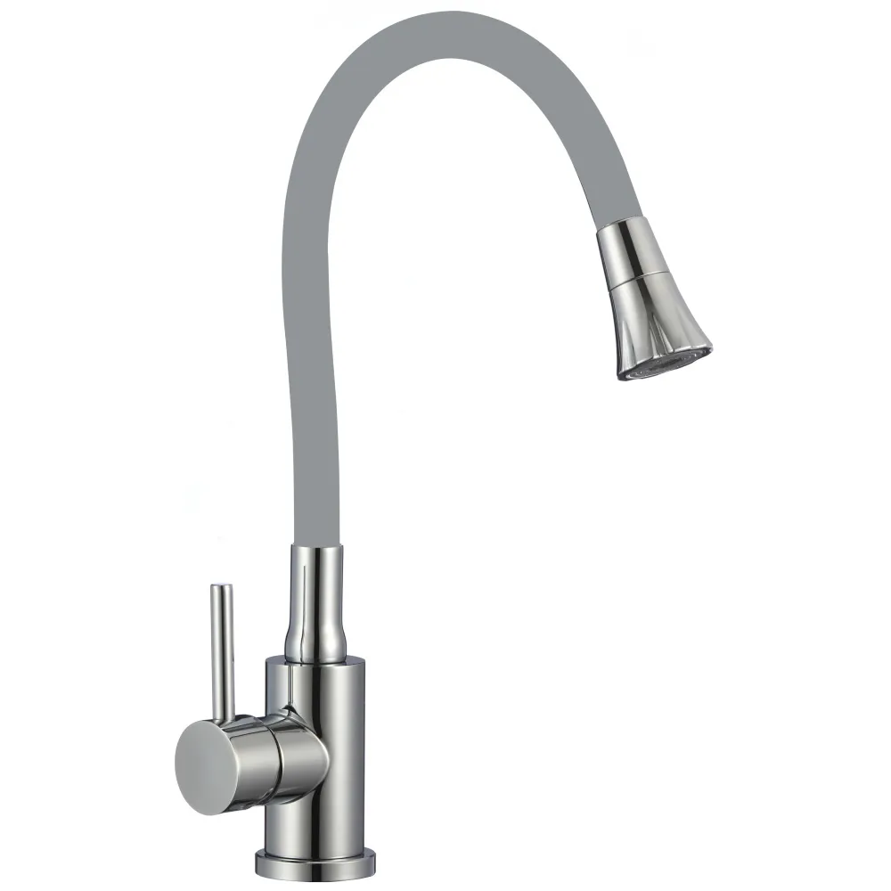 Смеситель для кухни с гибким изливом и режимом душ Fmark FS8299A-04, хром
