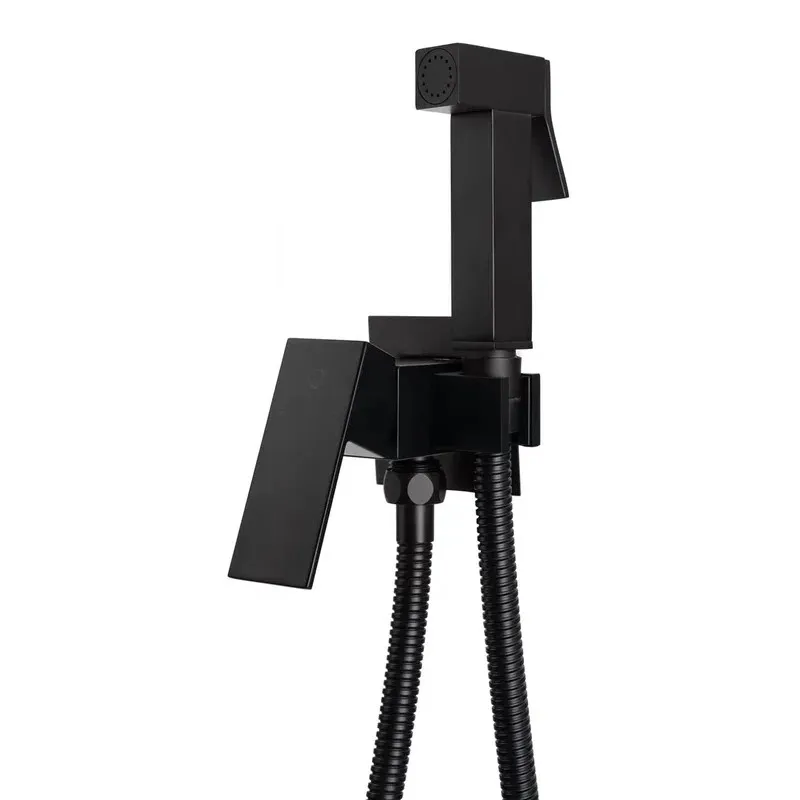 Гигиенический душ со смесителем встраиваемый FILARETE Fing FL101BL, черный