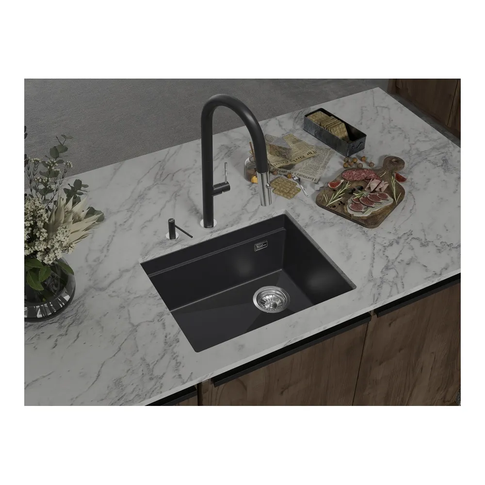 Кухонная мойка Rivelato LINO LN-554-R антрацит