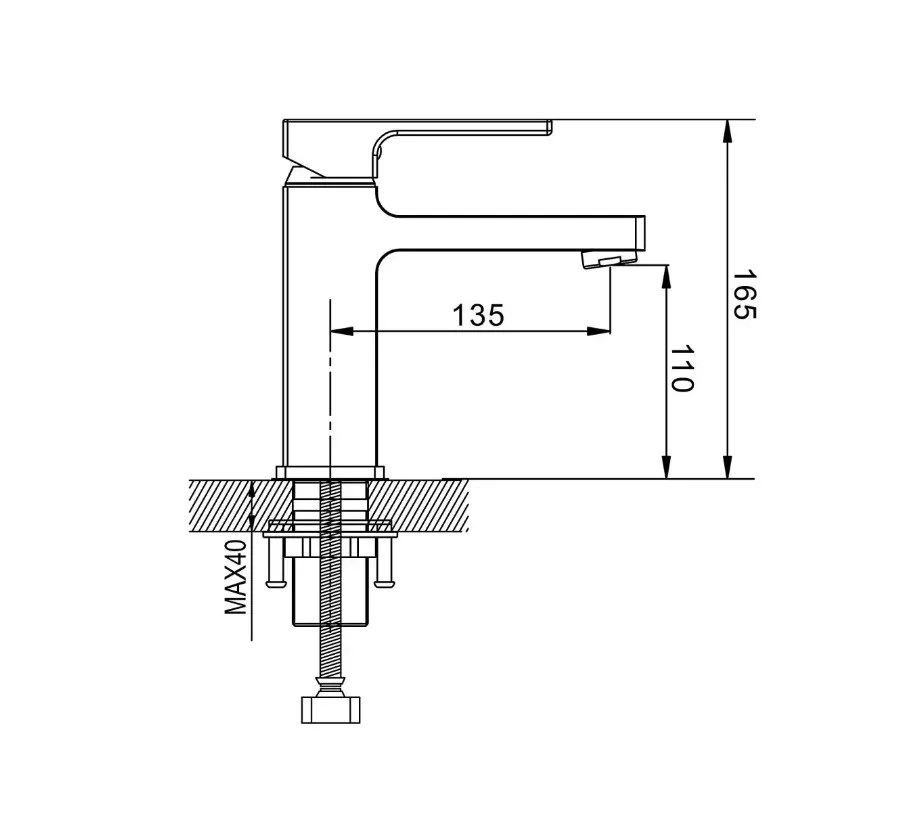 Смеситель для раковины с гигиеническим душем Shevanik S8271H, черный