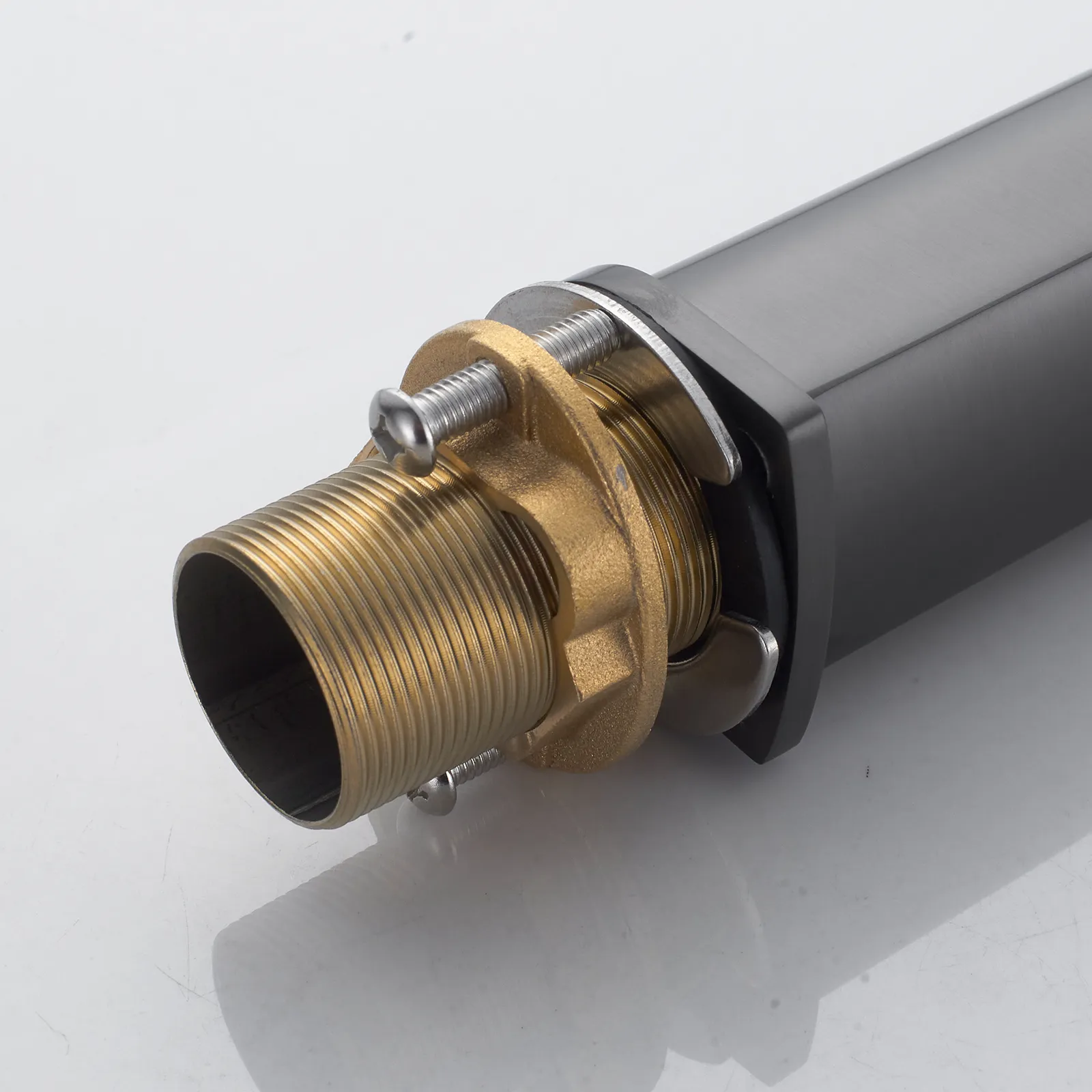 Смеситель для раковины высокий Shevanik S4211T, оружейная сталь