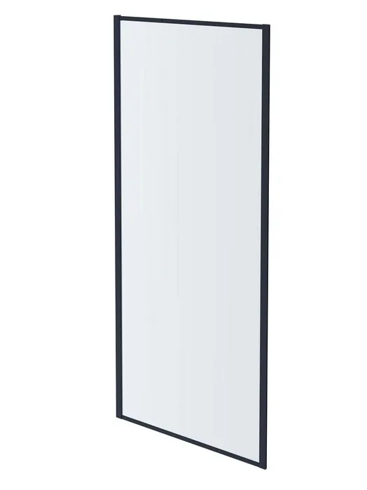 AQ ARI WA 09020GM Неподвижная душевая стенка 900x2000, для комбинации с дверью, профиль оружейная сталь, стекло прозрачное