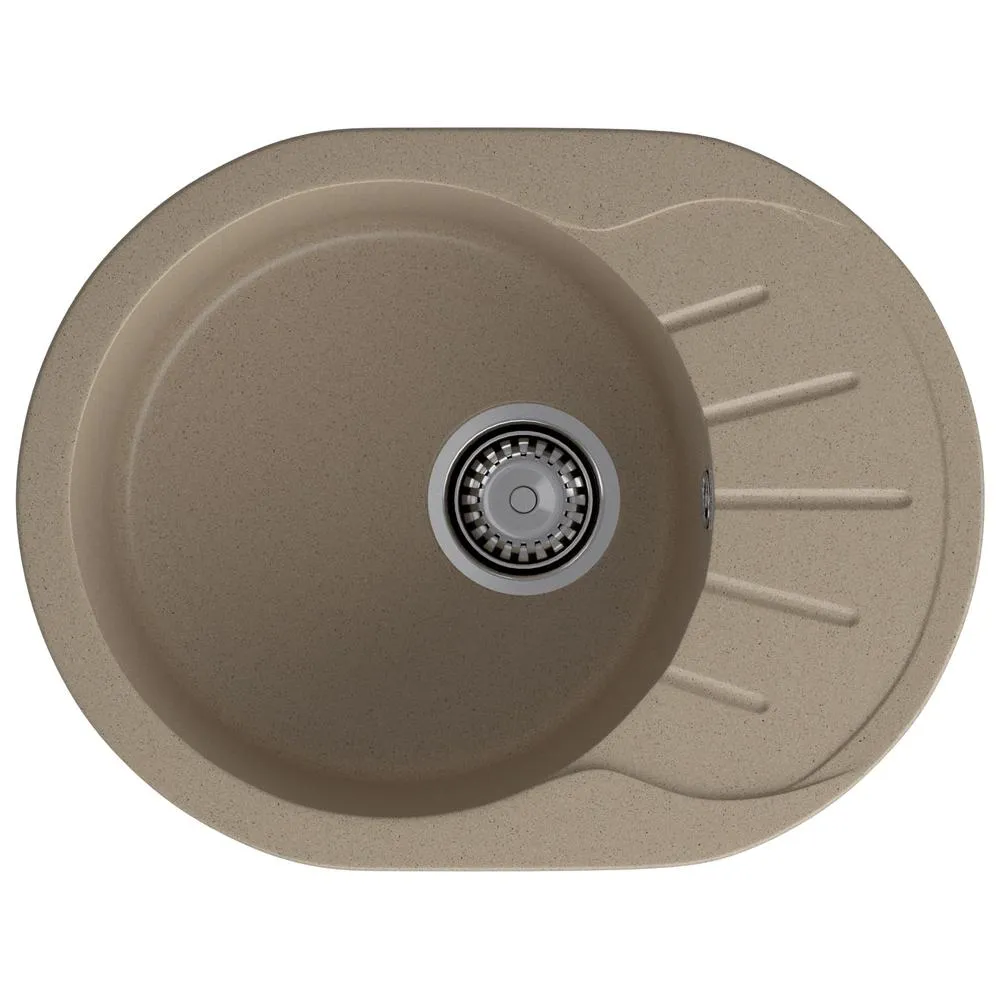 Кухонная мойка GranFest RONDO 580L, песок