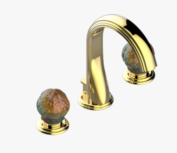 Смеситель для раковины THG Flore для мрамора, золото светлое (U5A F30 151M)