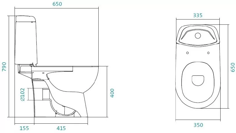 Унитаз-компакт напольный Santek Остин 1.WH30.2.419