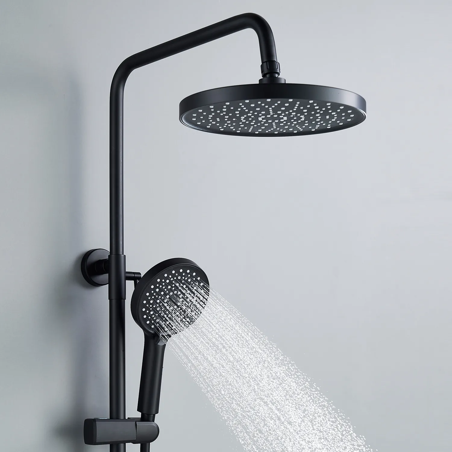 Душевая система Shevanik S4336H, черный