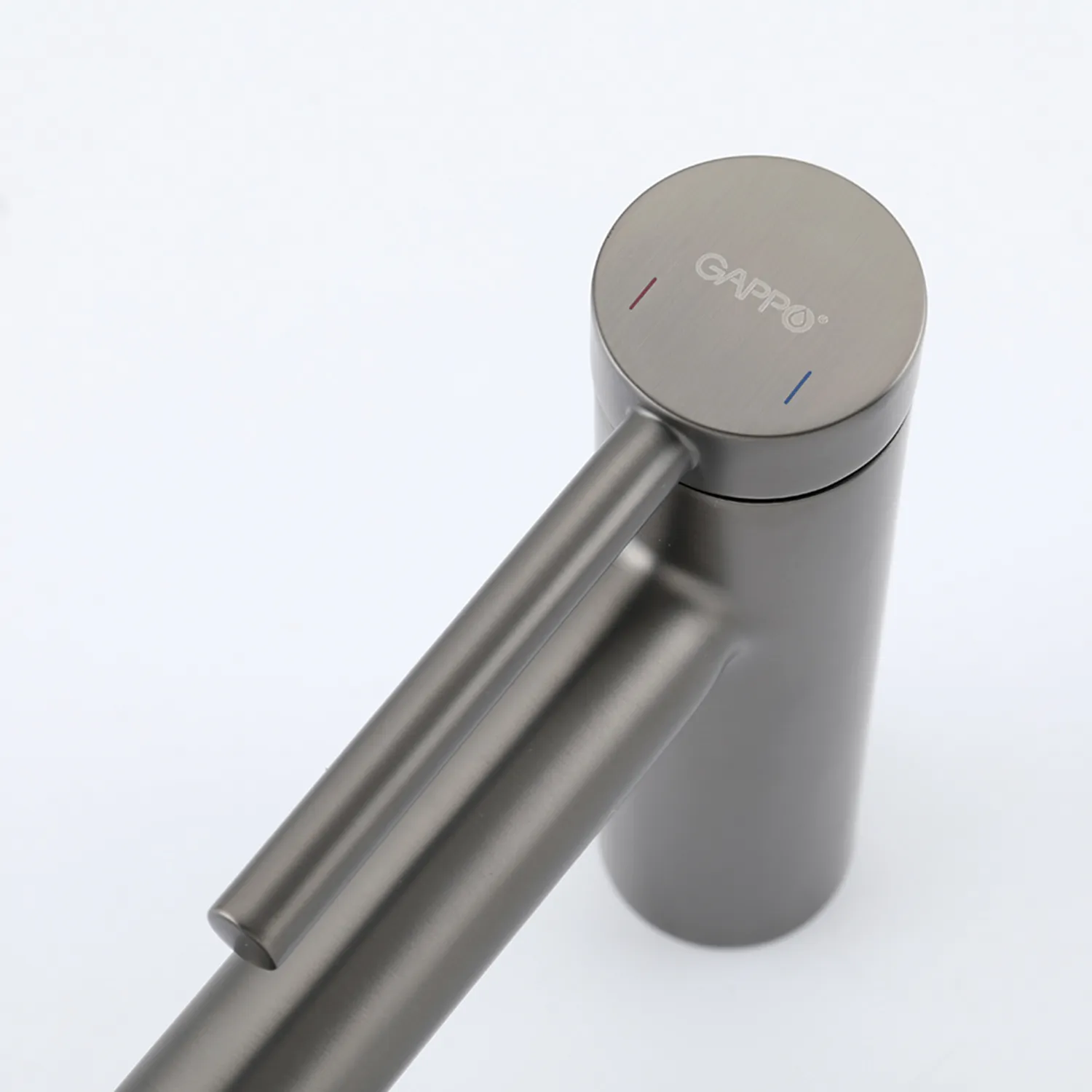 Смеситель для раковины Gappo G1006-9, оружейная сталь