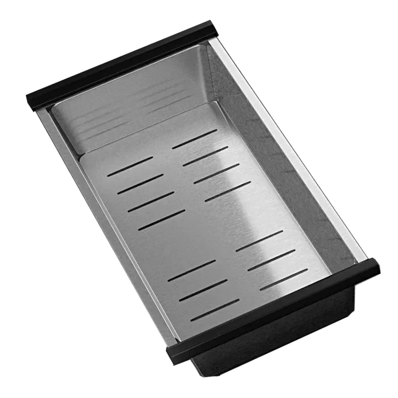 Кухонная мойка Ulgran Steel 680x500, черная брашированная сталь