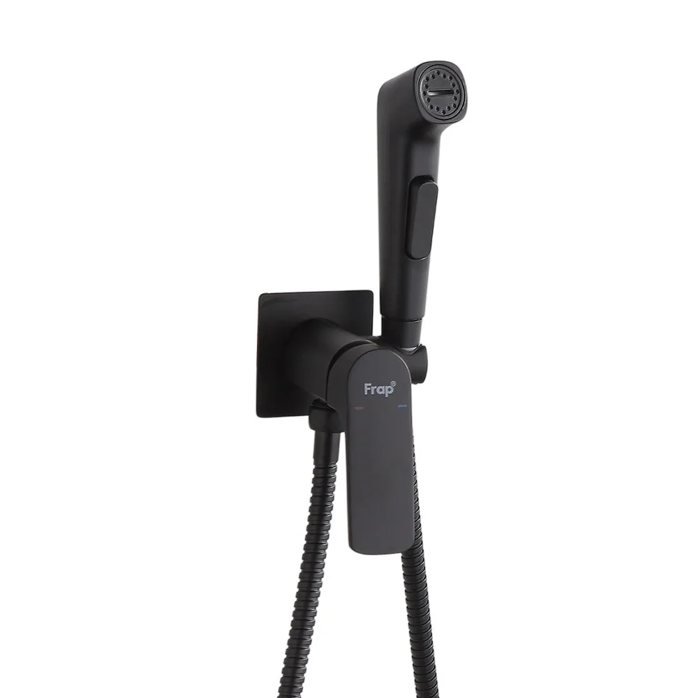 Гигиенический душ со смесителем FRAP F7586-26, черный
