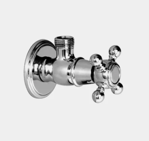 Вентиль Fima Carlo Frattini Complementi Bagno, угловой, со сливом, 1/2" x 1/2", хром (F196CR)