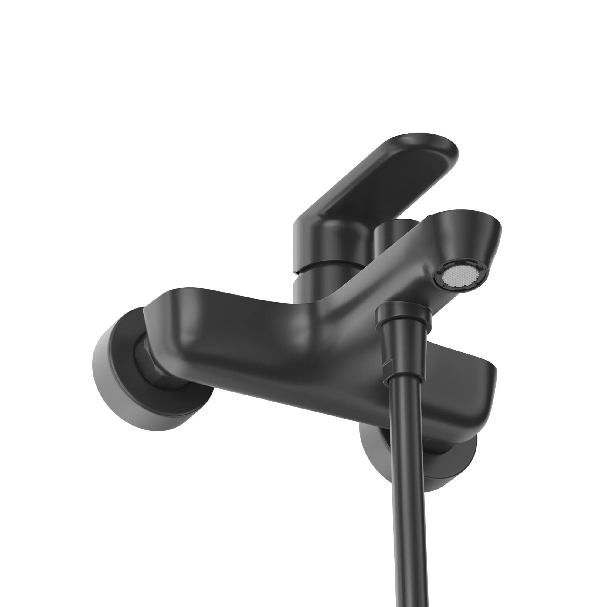 Смеситель для ванны и душа Cezares Stylus, черный матовый (STYLUS-VD-NOP)