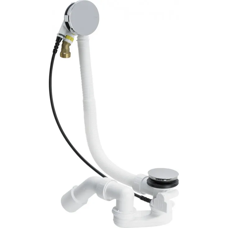 Сифон для ванны стандартный Viega Simplex Trio 6166.41, хром (728007)