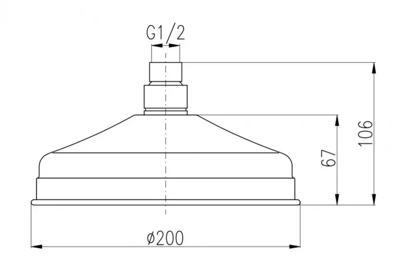 Верхний душ Rav Slezak KS0020CMAT
