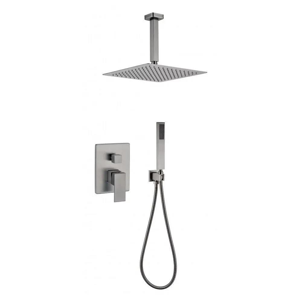 Душевая система встраиваемая (без излива) Grocenberg GB5089BG-4, графит