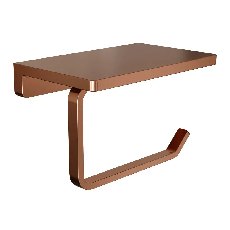 Держатель для туалетной бумаги с полочкой Knotlor PH101RB, бронза