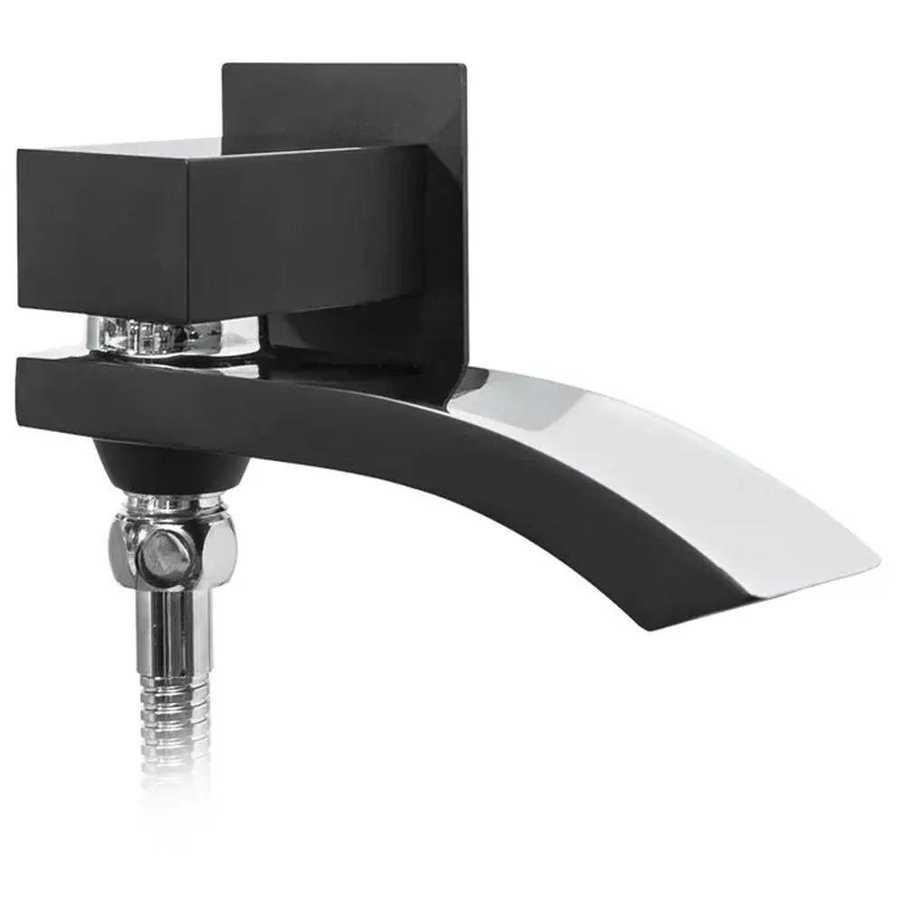 Душевая система встраиваемая Hansberge H6077BC, черный/хром