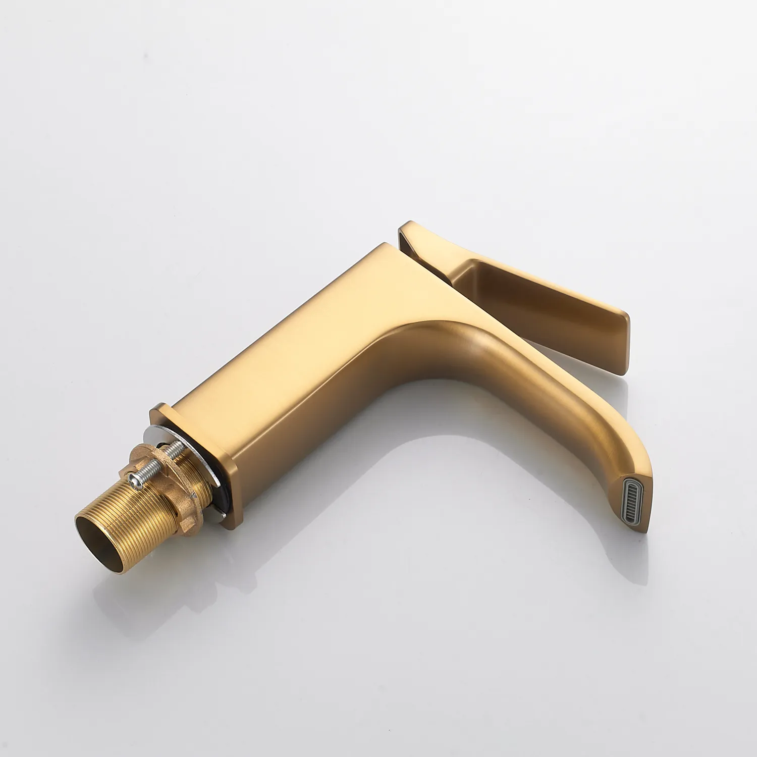 Смеситель для раковины Shevanik S4001G, золотой сатин