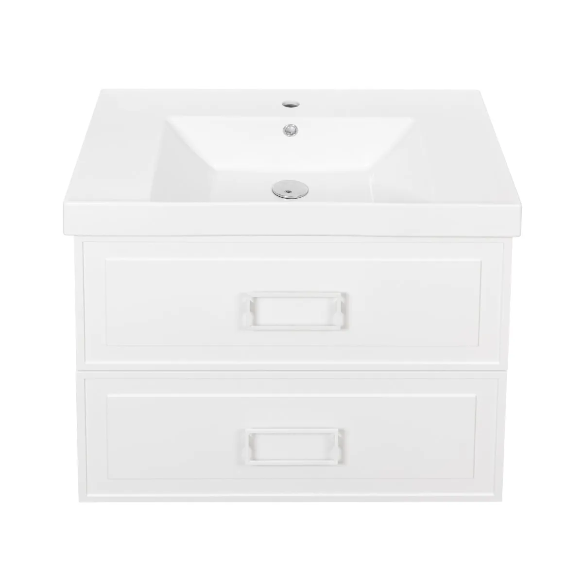 Тумба под раковину подвесная La Fenice Cubo TWIN FNC-01-CUB-B-80-2, белая