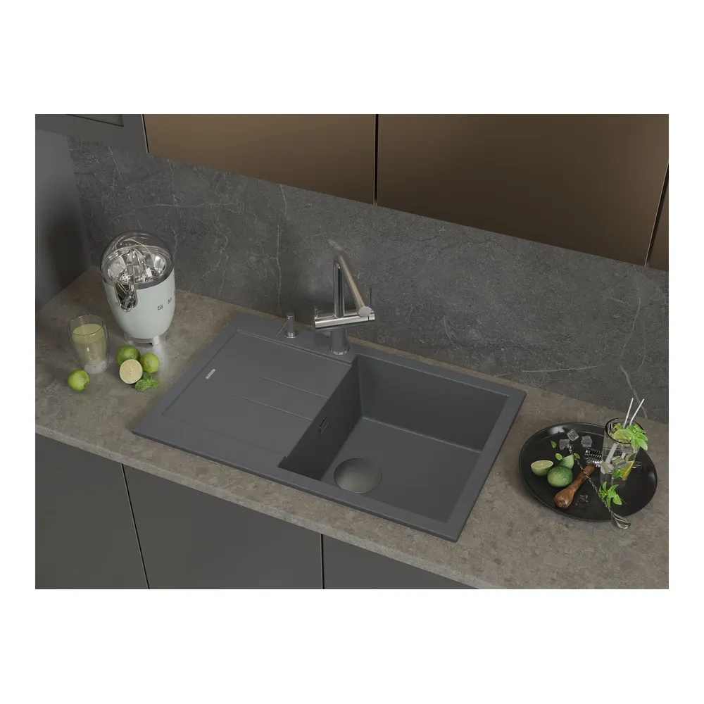 Кухонная мойка Rivelato LUMO LM-7850, серый