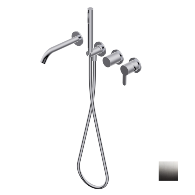 Смеситель для ванны и душа Ritmonio Diametro35 Elegance, Brushed Chrome (PR54EC201IX)