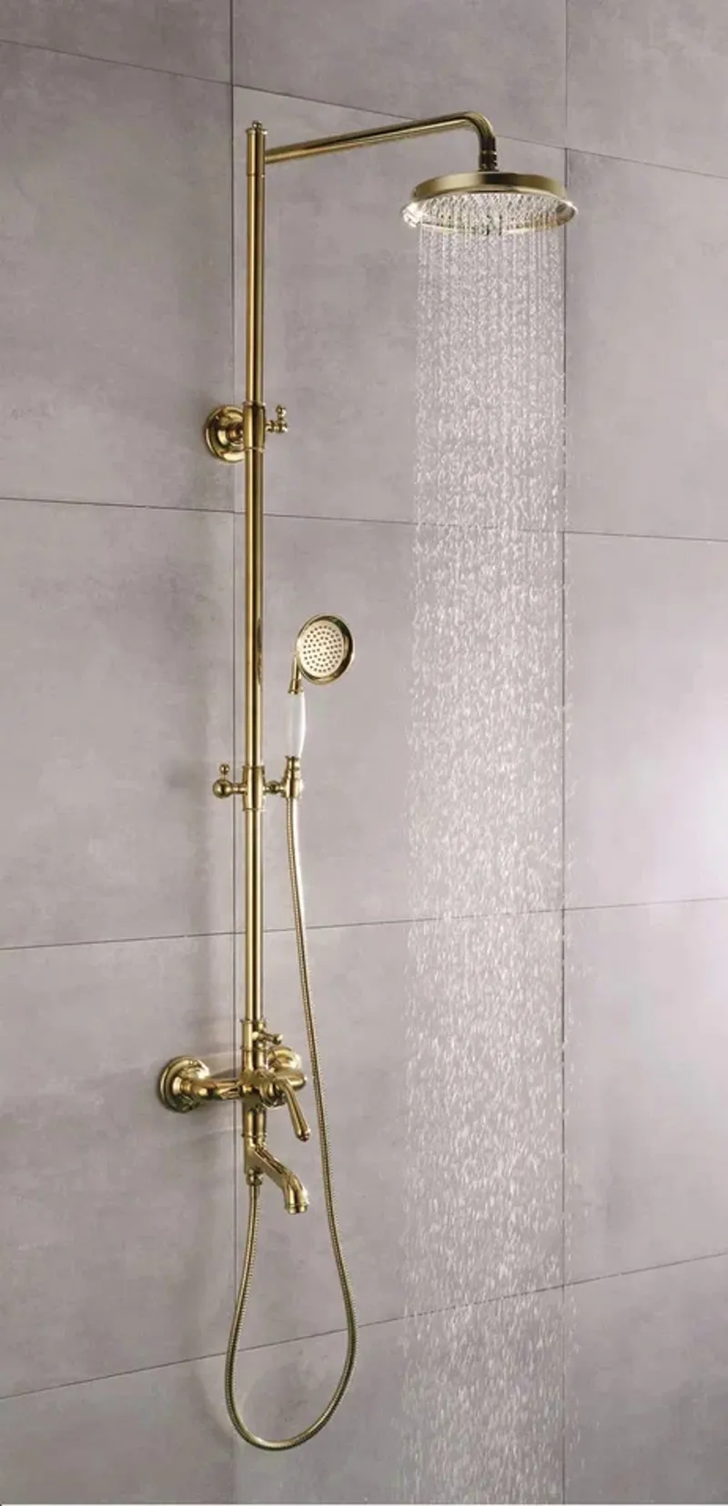 Душевая система Rose R0236E, золото