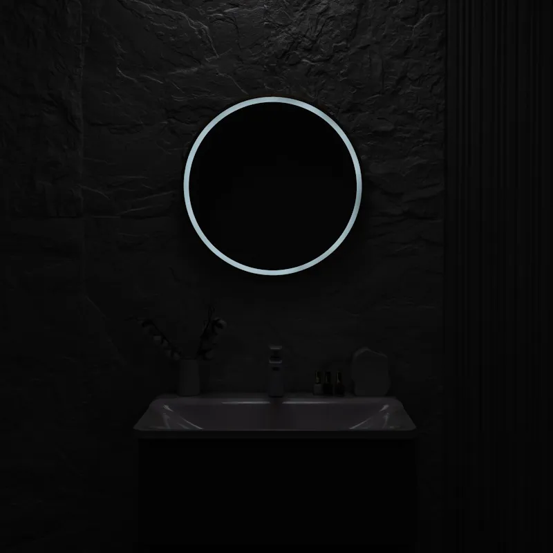 Зеркало Silver Mirrors Делуна/Deluna D600 TX (алюм. профиль, цвет золото, бесконтактный сенсор)