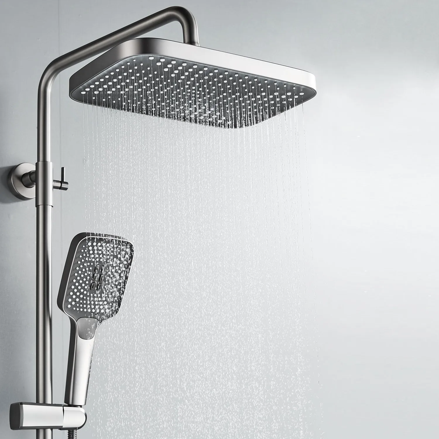 Душевая система Rose R1836T, пепельный