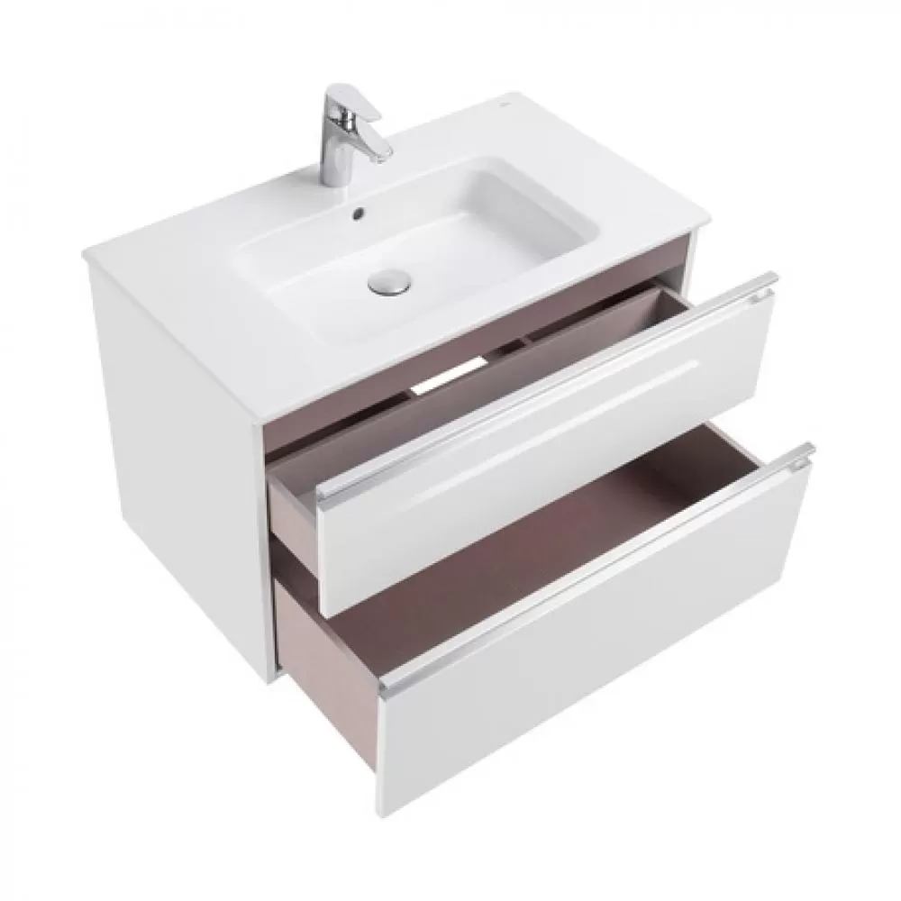 857399806 GAP м‐ль д/раковины 2 ящика 800мм, бел/гл (аналог 857551806)