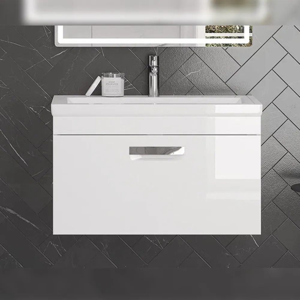 Тумба с раковиной подвесная Velvex Estea tp.EST.MOD.80.1Y, 80 см