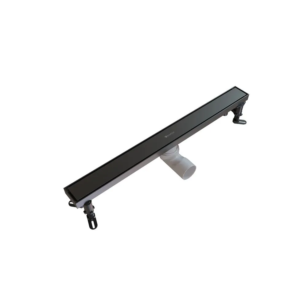 Душевой трап линейный Knotlor SDRW0600GM, вороненая сталь