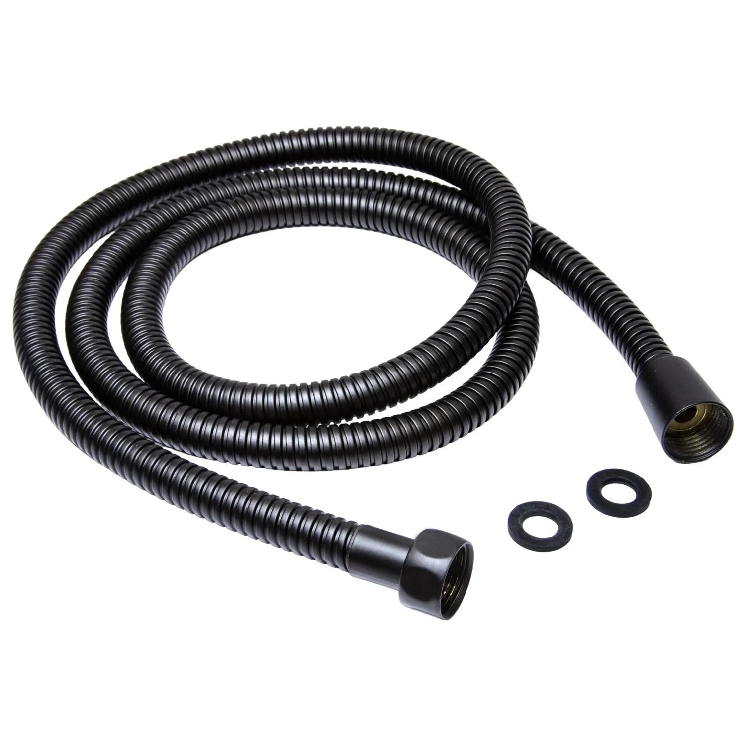 Шланг душевой MIXLINE МЛ-2-200/MIX-2-200 200 см имп/кон, EPDM, нерж.сталь ЧЕРНЫЙ МАТОВЫЙ (коробка) (557321)