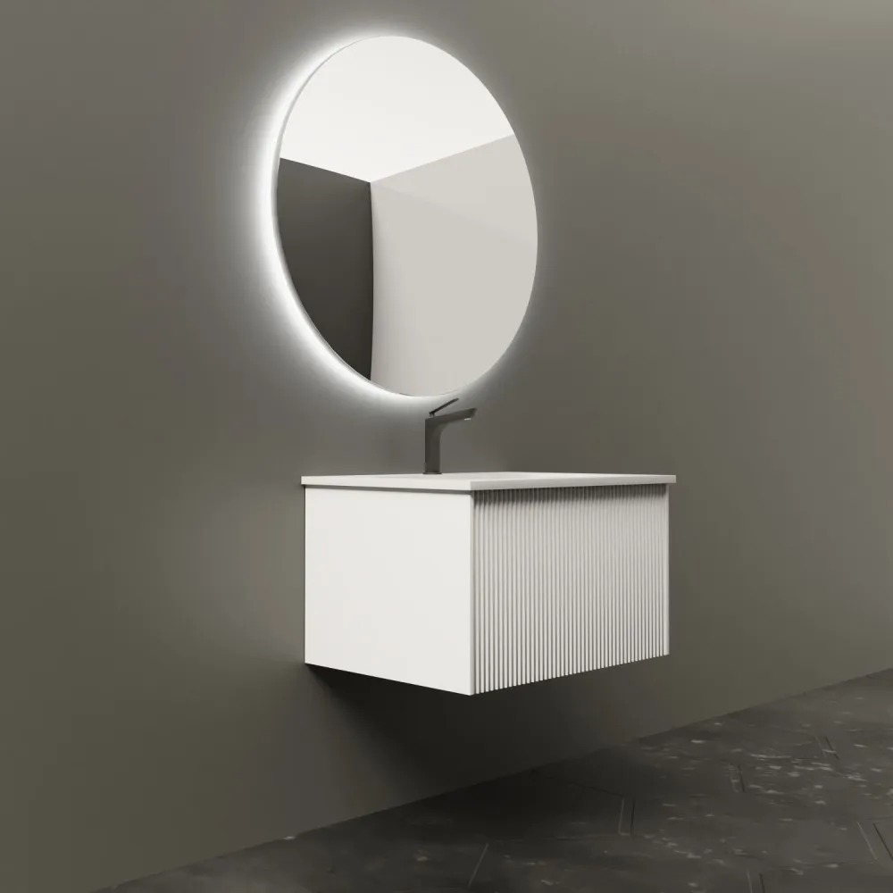 Тумба под раковину подвесная La Fenice Terra FNC-01-TER-B-60, белая