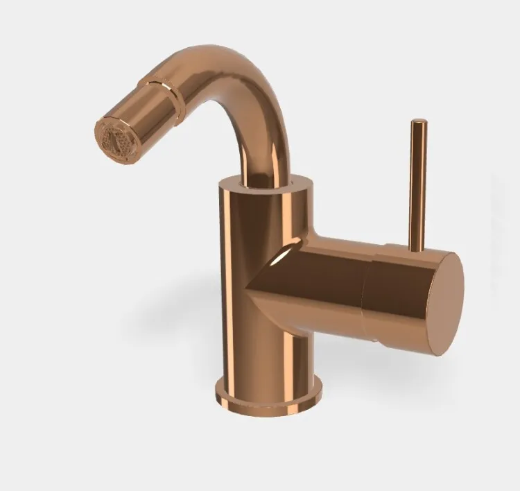 Смеситель для биде Fima Carlo Frattini Spillo Up, бронза брашированная янтарная (F3042ZS)