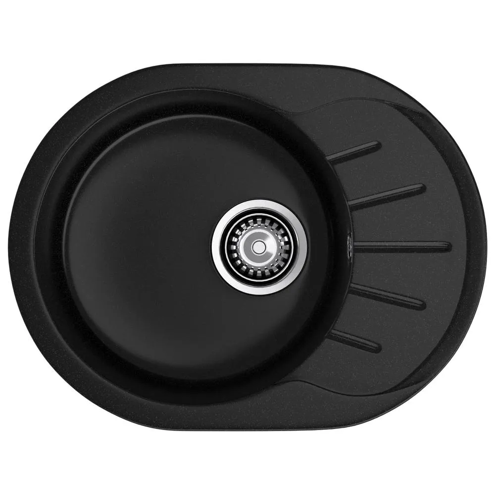 Кухонная мойка GranFest RONDO 580L, черный