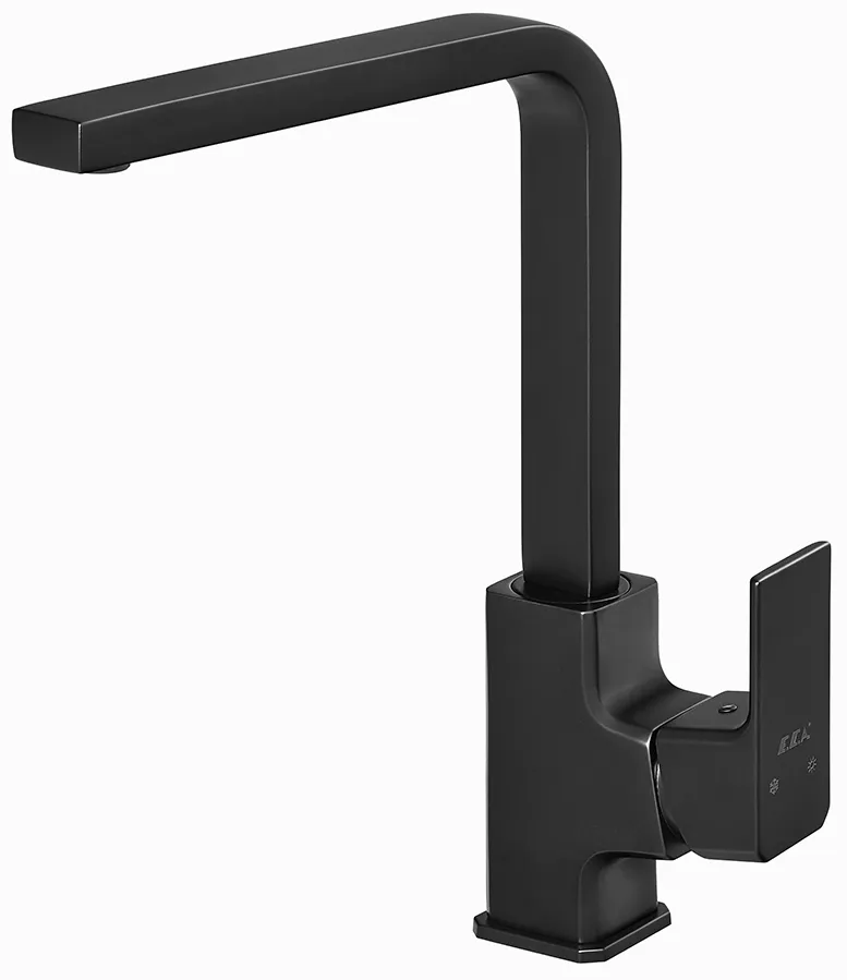 Cмеситель для кухни E.C.A TIERA матовый черный (102118123C1EX)