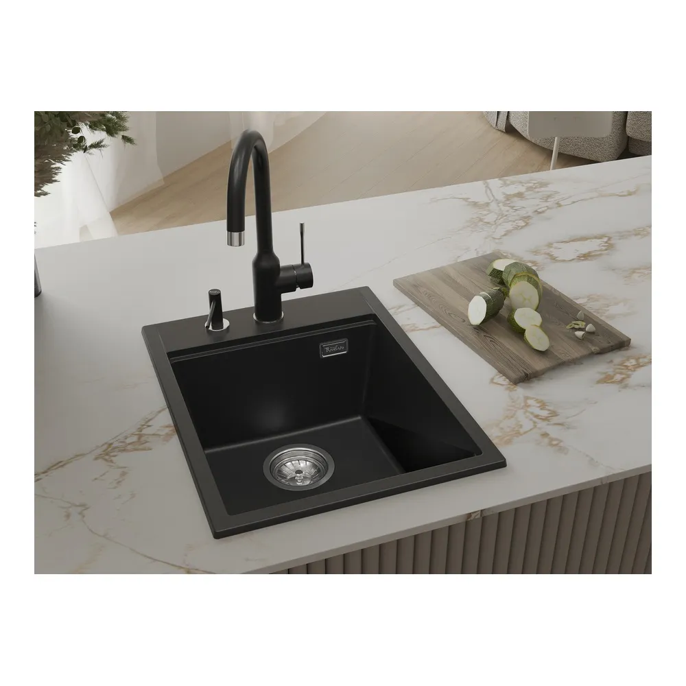 Кухонная мойка Rivelato TESORO TR-405, черный
