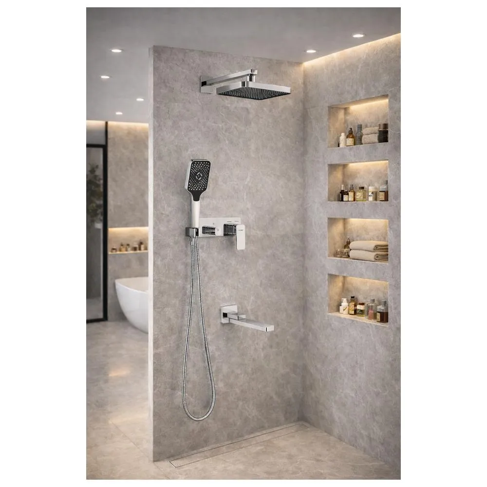 Душевая система встраиваемая Fmark FS8750-3A, хром