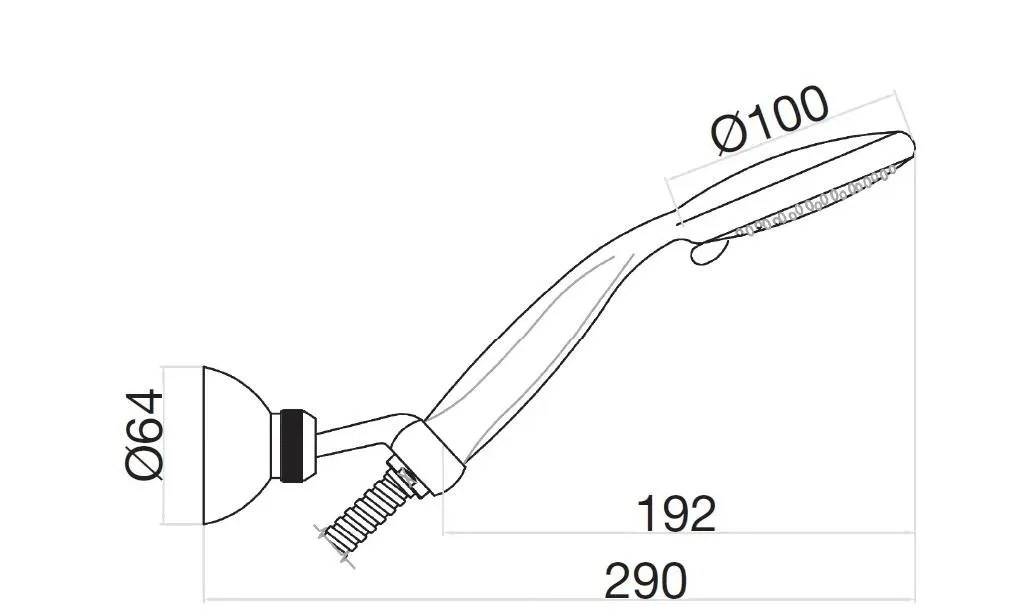 Душевой гарнитур Webert AC0489015, хром