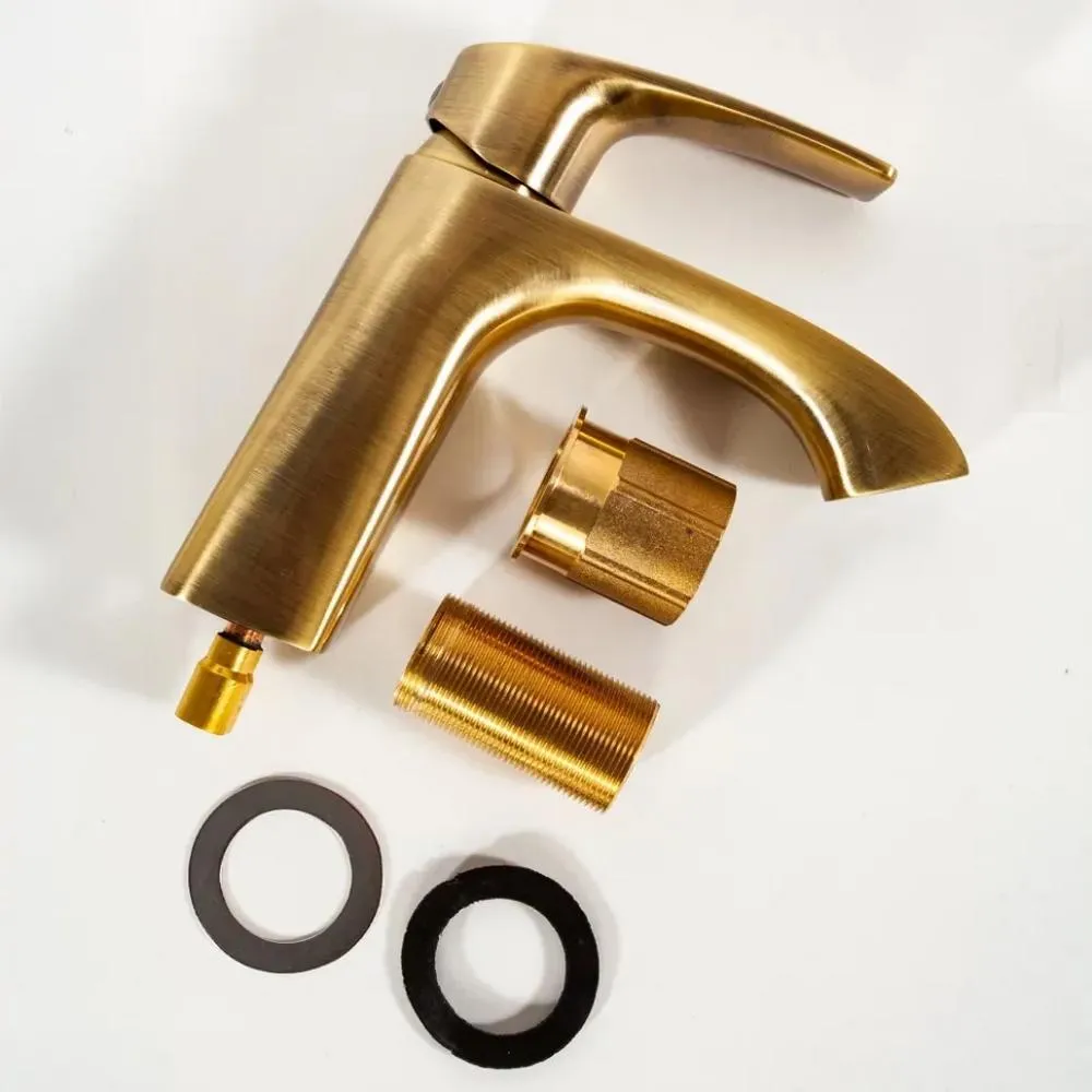 Смеситель для раковины Hansberge H1085BR, бронза