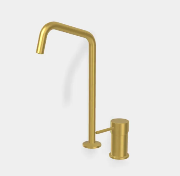 Смеситель для раковины Fima Carlo Frattini Spillo Up, брашированное золото (F3271NDOS)