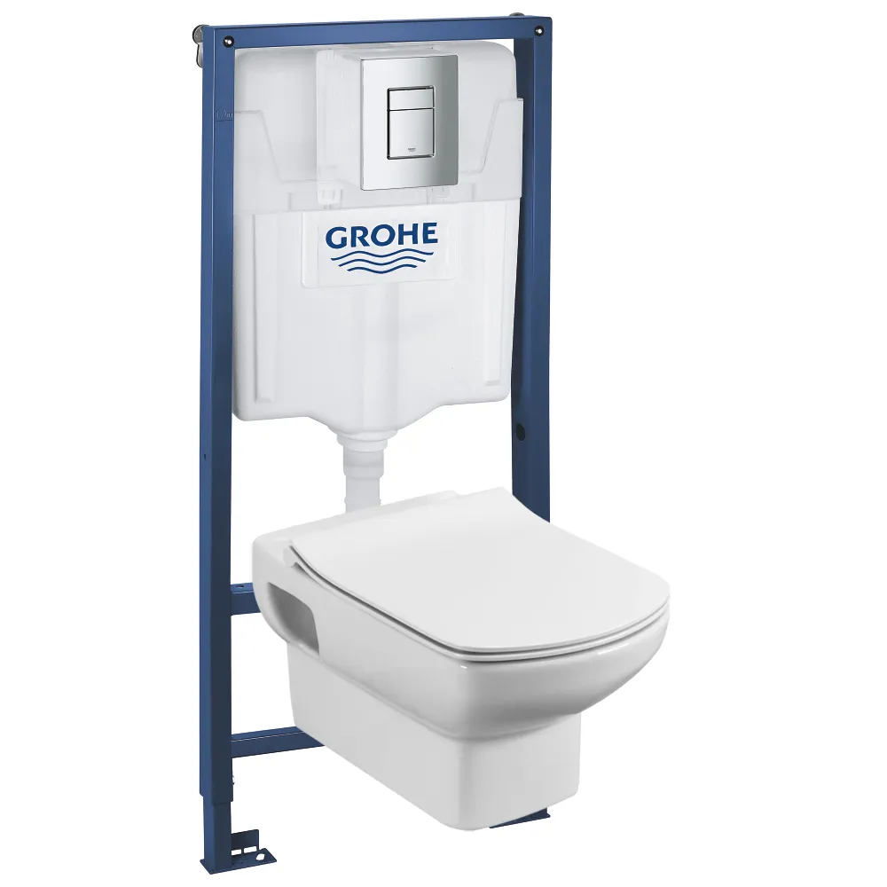 Комплект инсталляция и унитаз подвесной стандартные Grohe Rapid SL Dama Senso, белый (38772001R1)