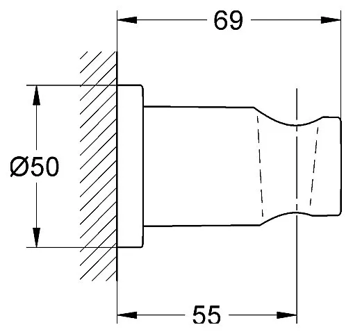 Держатель ручного душа Grohe Rainshower 27074000 хром