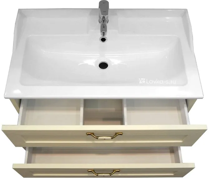 1A1870K0LBPR0 Набор Aquaton: 1A187001LBPR0 Тумба-умывальник Леон 65 Дуб бежевый/ 1A708731FB010 Раковина Фабиа 650