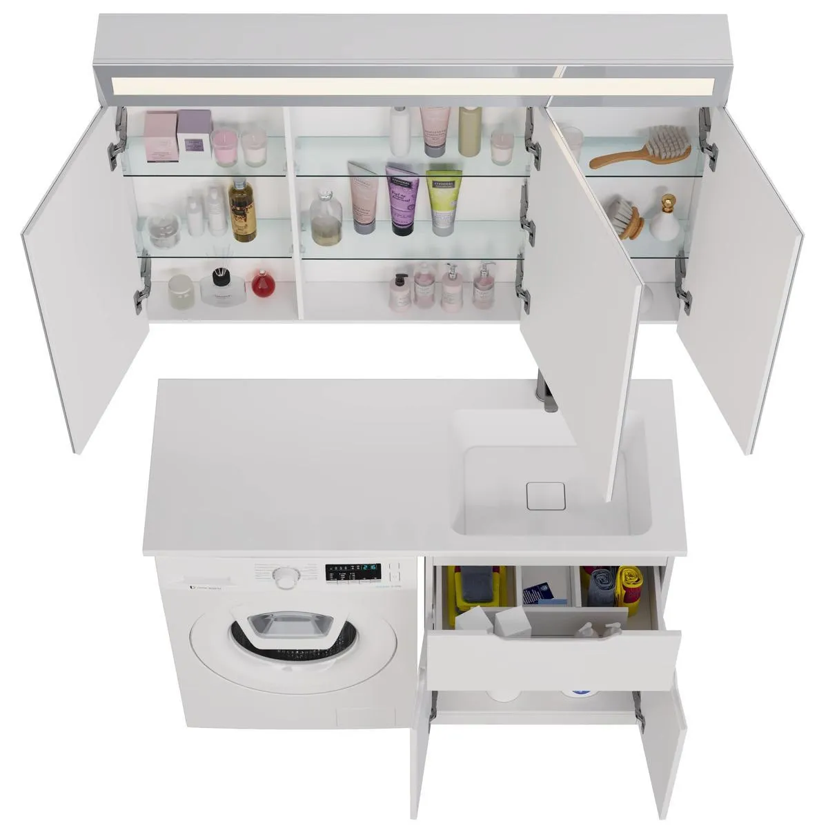 Тумба под раковину напольная Dreja Vega 60 см, белый