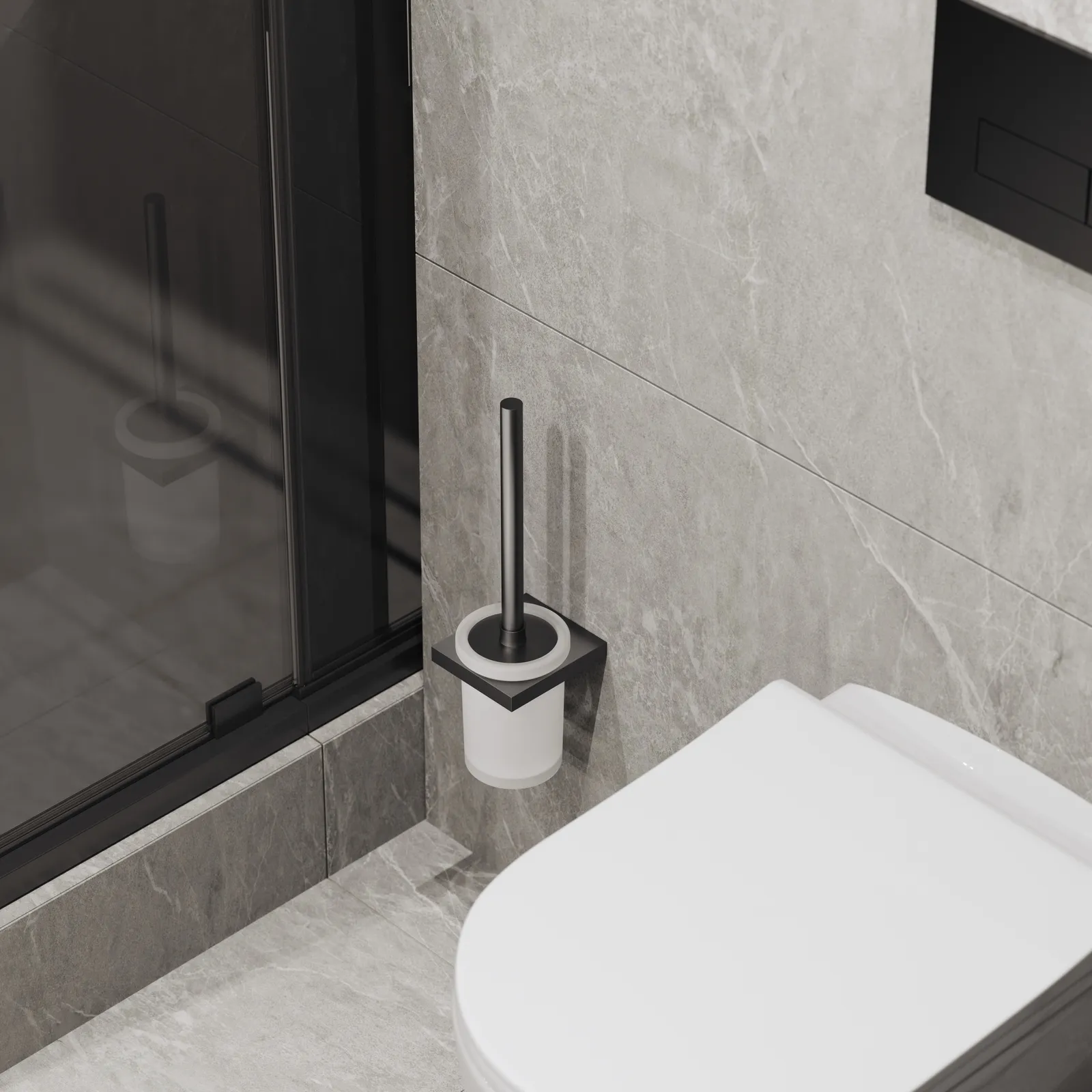 Щетка для туалета Timo Petruma черное золото (15261/18)