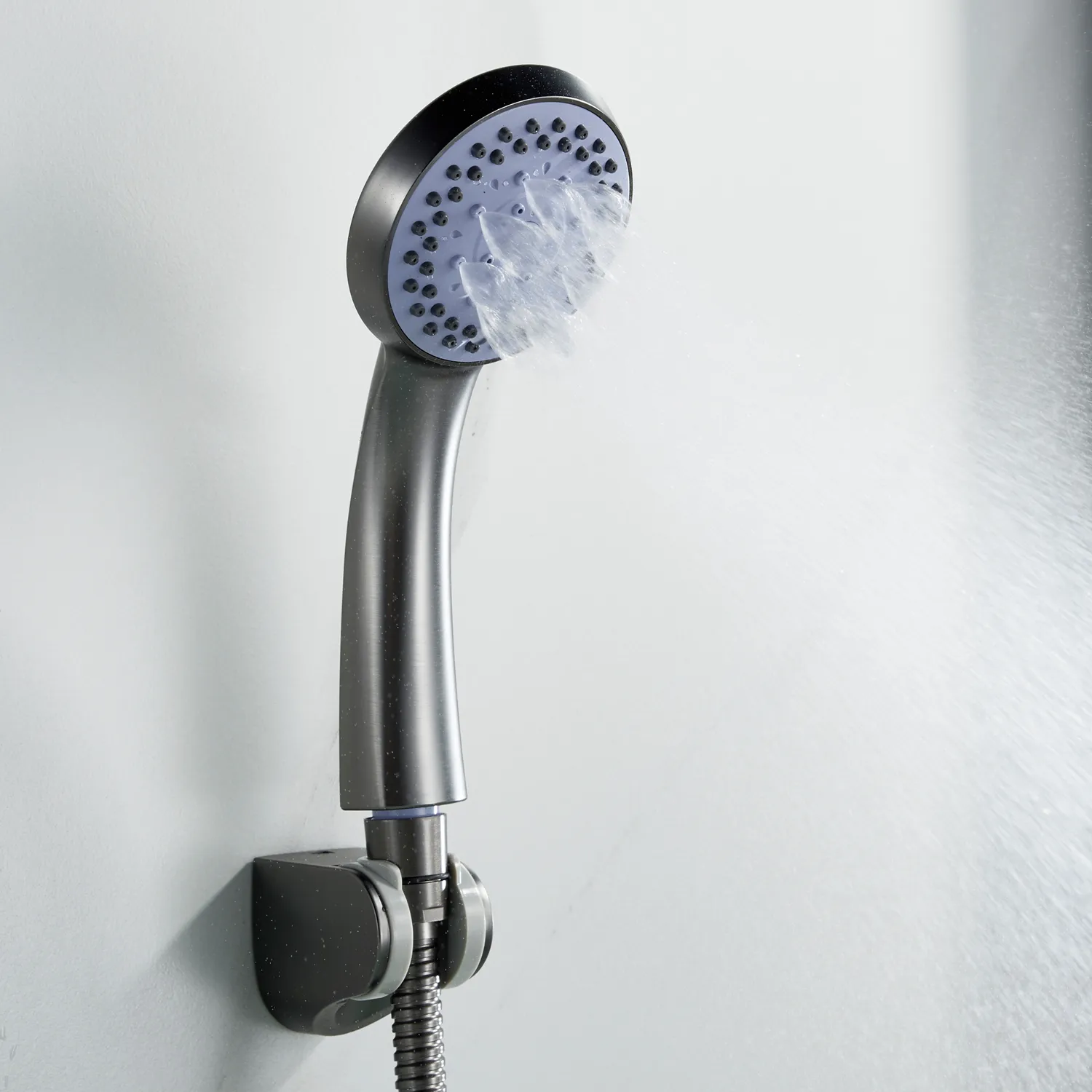 Смеситель для ванны Shevanik S5022T, оружейная сталь