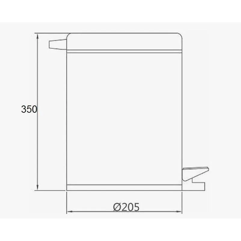 Ведро для мусора D-Lin D201204, 8 литров