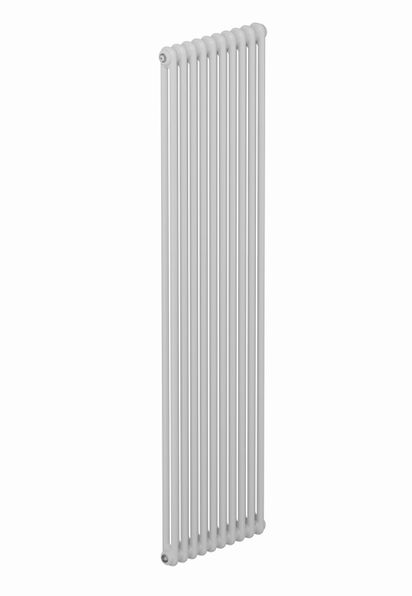 Трубчатый радиатор Rifar Tubog 2180/12 секций, с боковым подключением, цвет белый