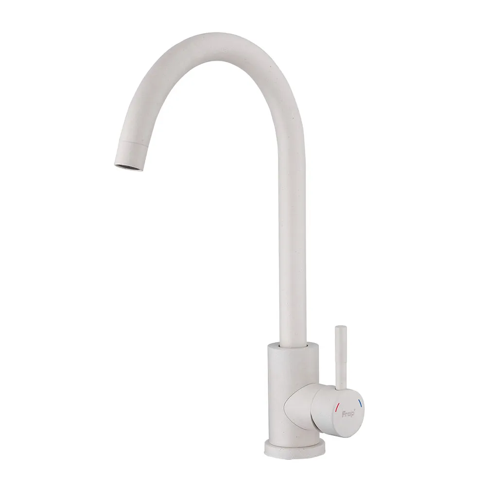 Смеситель для кухни FRAP F40899-1, белый