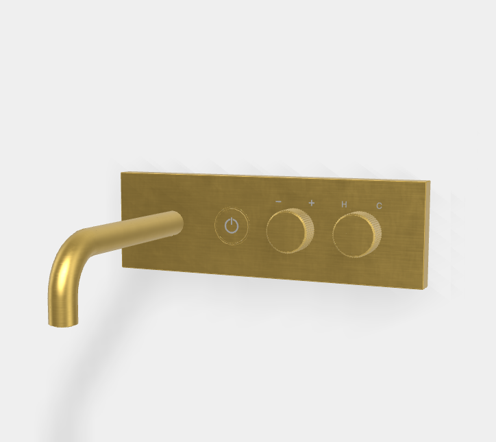 Смеситель для раковины Fima Carlo Frattini Switch ON, золото брашированное (F5951X5OS)